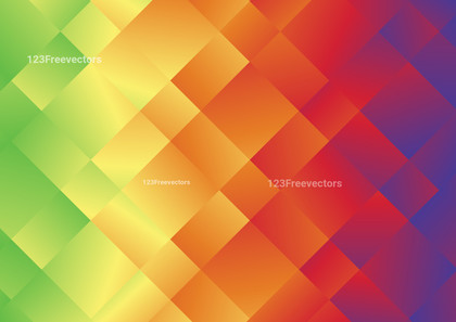 Abstract Blue Green and Orange Gradient Triangle Pattern Background Design