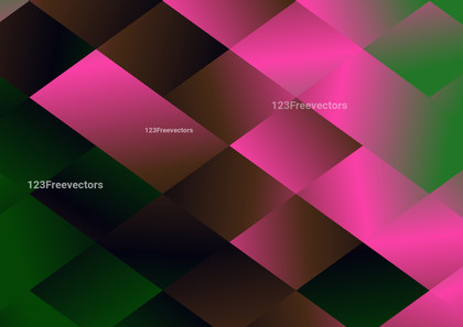 Pink Green and Brown Gradient Triangle Background Vector Image