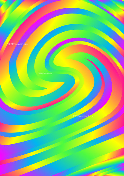 Abstract Colorful Swirl Background Illustration