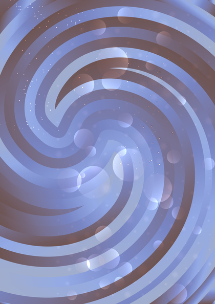 Blue and Brown Abstract Twirling Vortex Background Design