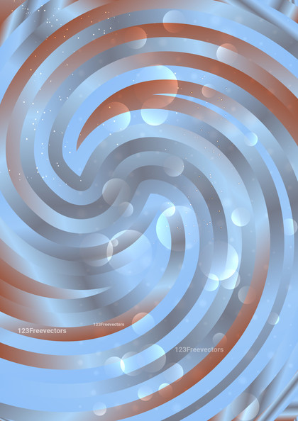 Blue and Brown Abstract Swirl Background