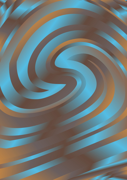 Blue and Brown Abstract Twirl Background
