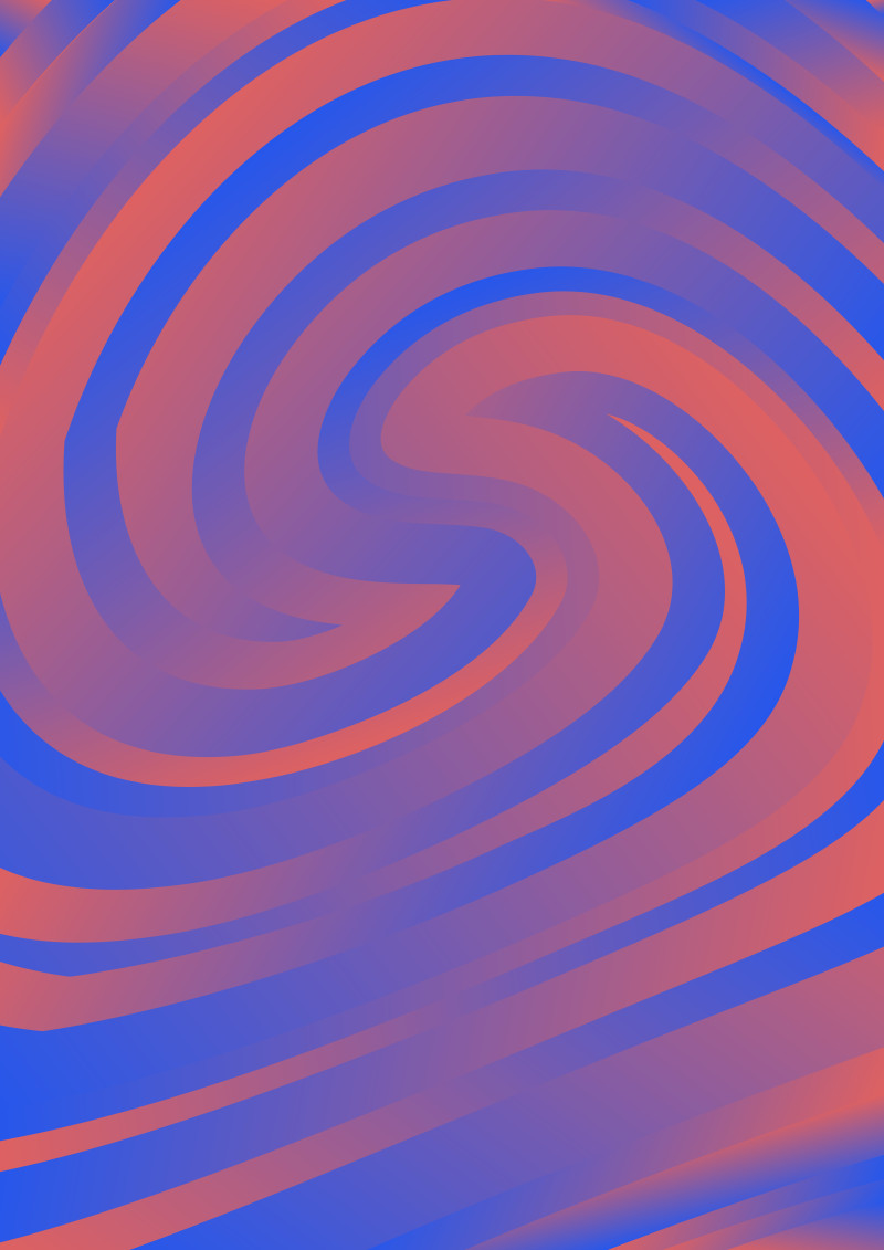 Blue and Orange Whirlpool Background