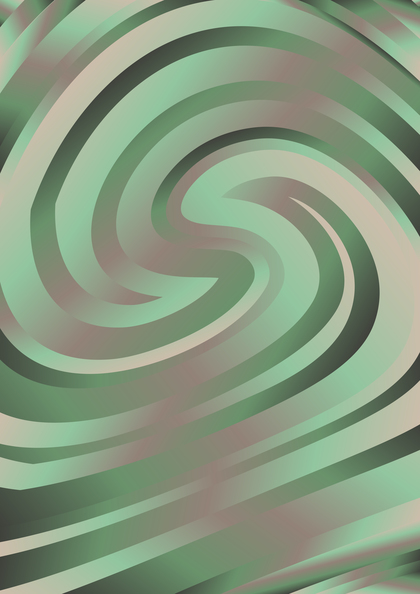 Brown and Green Whirl Background Vector Illustration