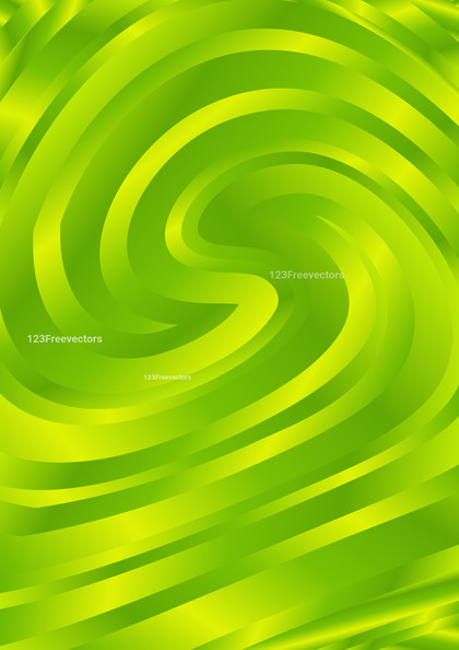 Abstract Green and Yellow Whirl Background Vector Image