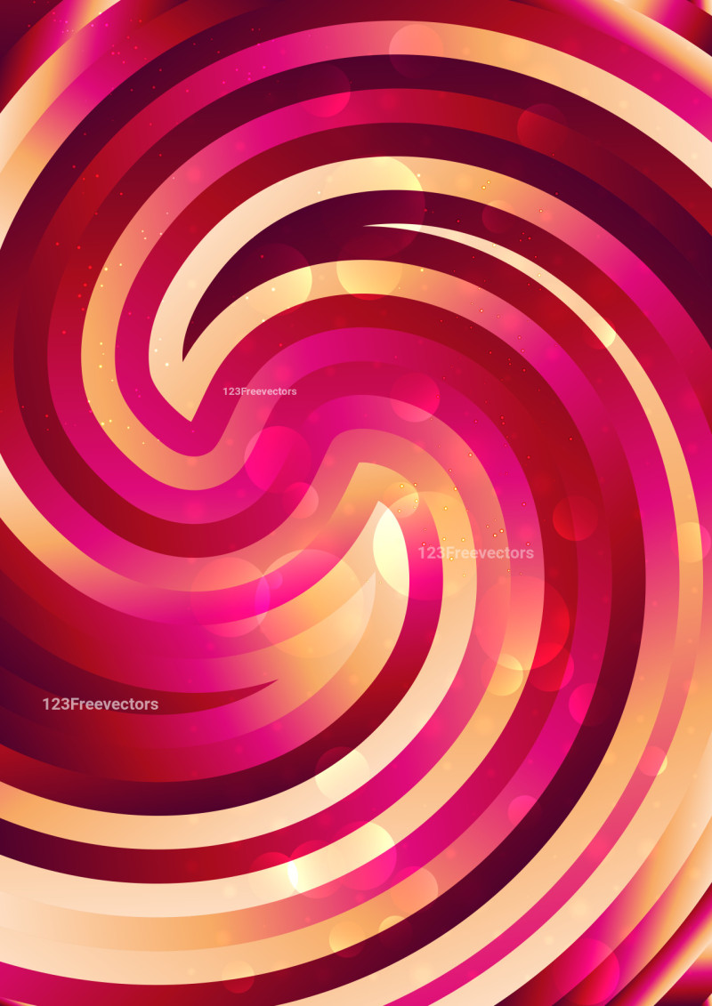 Orange Pink and Red Whirl Background