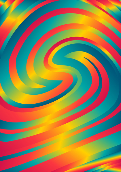 Abstract Pink Blue and Orange Twirling Background