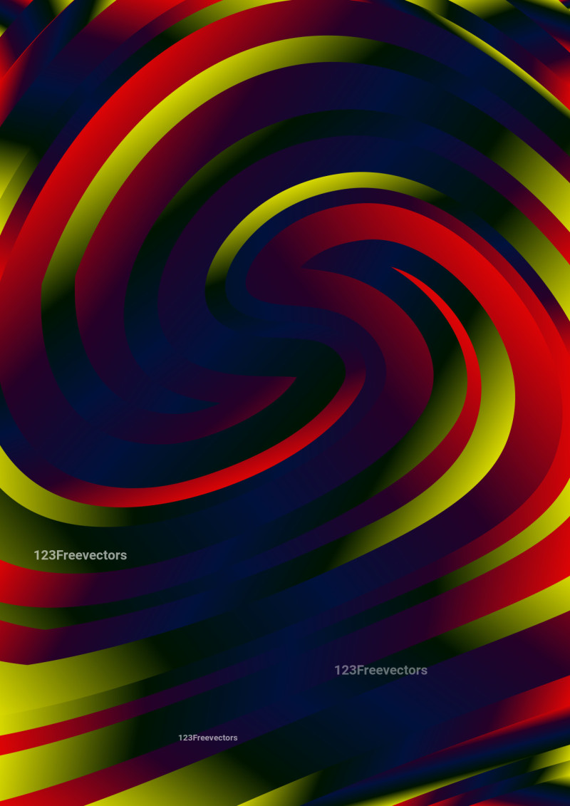 Red Green and Blue Whirlpool Background Illustrator