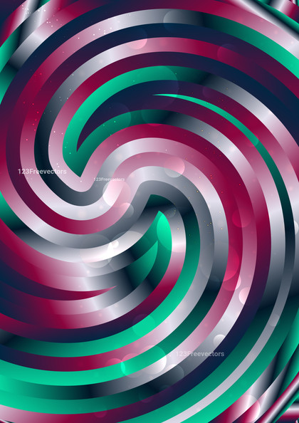 Abstract Red Green and Grey Swirl Background Vector Eps