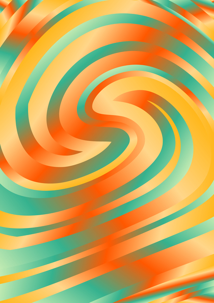 Abstract Red Orange and Blue Twirl Background Vector Art