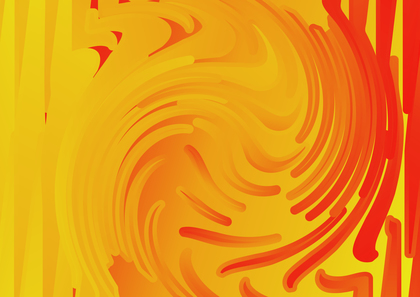 Red and Yellow Whirlpool Background Texture Illustration