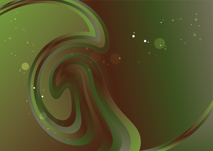 Brown and Green Gradient Twirling Background Vector