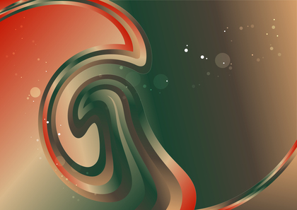 Red Brown and Green Abstract Gradient Twirling Vortex Background