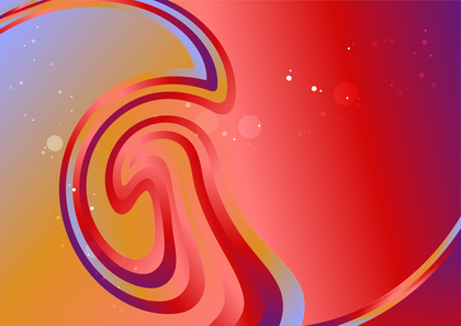Red Orange and Blue Gradient Twirl Background Illustration