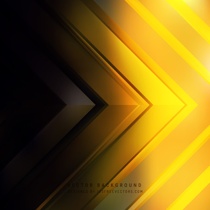 Abstract Black Yellow Arrow Background