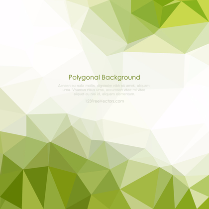 Moss Green Polygonal Triangular Background Template