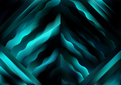 Abstract Black and Turquoise Graphic Background Vector
