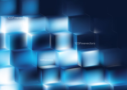 Blue and White Abstract Graphic Background Vector