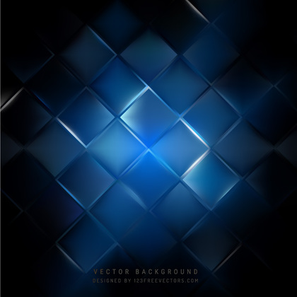 Abstract Blue Black Square Background Design
