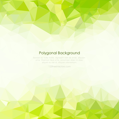 Yellow Green Low Poly Background Illustrator