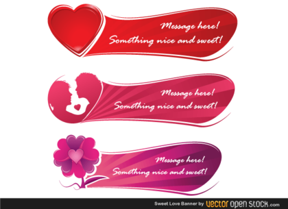 Free Valentine’s Day Banner Vector Graphics