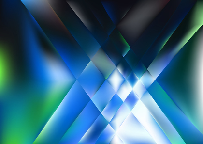 Black Blue and Green Abstract Background