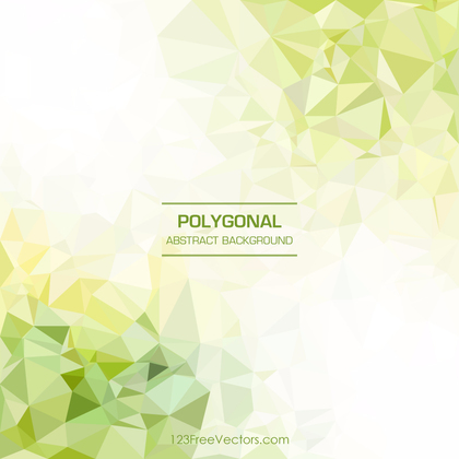 Polygonal Yellow Green Background Template