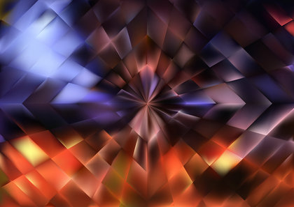 Blue Orange and Brown Abstract Background