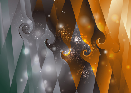 Abstract Orange Green and Grey Graphic Background