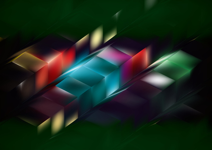 Abstract Red Green and Blue Graphic Background Illustration