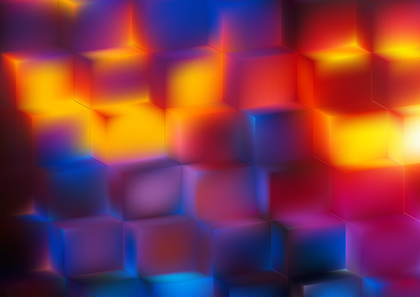 Red Orange and Blue Abstract Background Vector Graphic