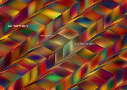 Abstract Red Orange and Blue Background Illustrator