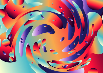 Red Orange and Blue Abstract Background