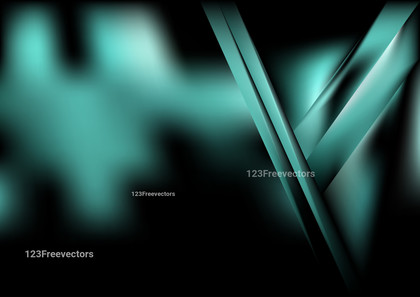 Abstract Black and Turquoise Diagonal Shiny Lines Background Vector Illustration