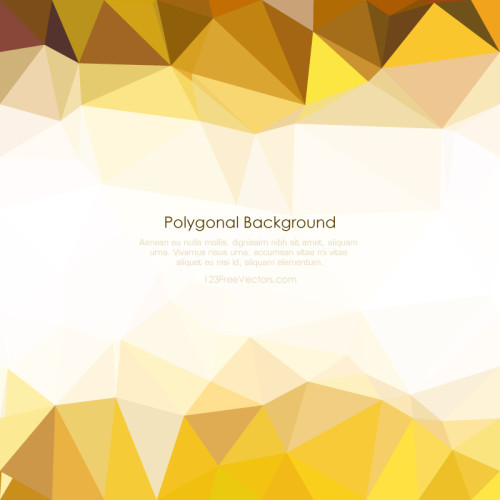 Light Gold Abstract Low Poly Background Clip Art