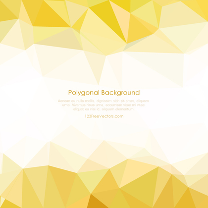 Low Poly Light Gold Background Design