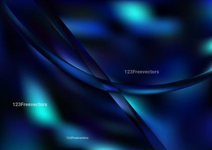 Shiny Abstract Black and Blue Background
