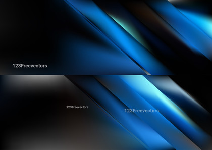 Black and Blue Shiny Abstract Background Vector Graphic