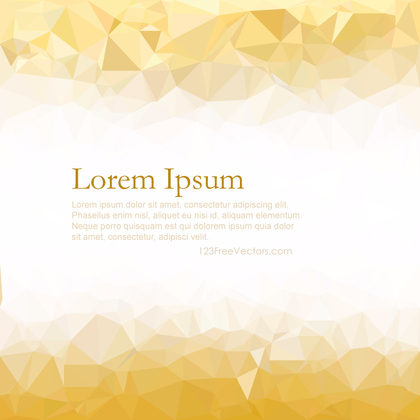 Low Poly Light Gold Background Graphics
