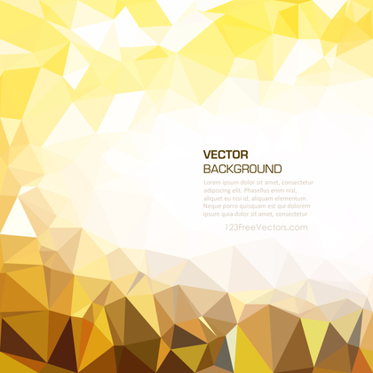 Light Gold Polygonal Triangular Background Template