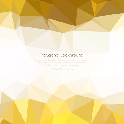 Light Gold Abstract Polygonal Triangular Background Clip Art