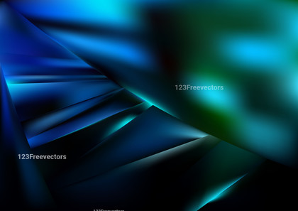 Black Blue and Green Abstract Shiny Background