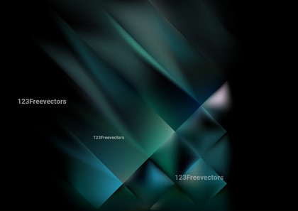 Black Blue and Green Shiny Abstract Background Illustration