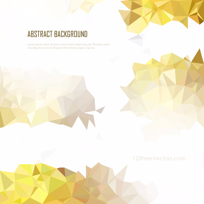 Light Gold Abstract Polygonal Background Illustrator