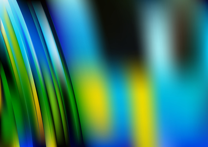 Blue Green and Yellow Shiny Abstract Background