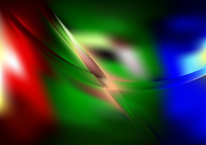 Abstract Shiny Red Green and Blue Background