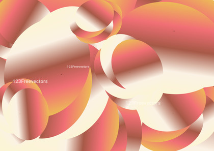 Abstract Orange Pink and White Gradient Shapes Background