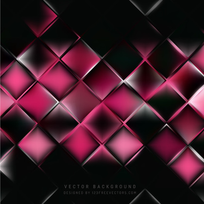 Abstract Black Pink Square Background