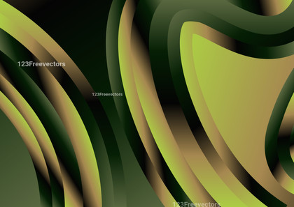 Abstract Green Brown and Black Gradient Background Vector Art