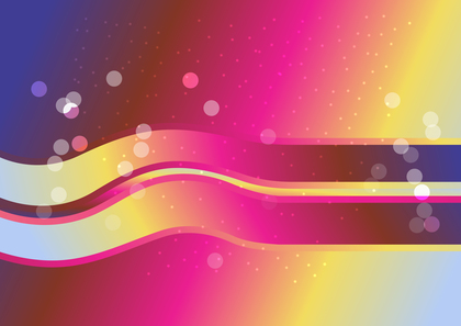 Pink Blue and Yellow Gradient Background Vector Graphic